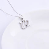 925 Silver Virgo Zircon Necklace for Women