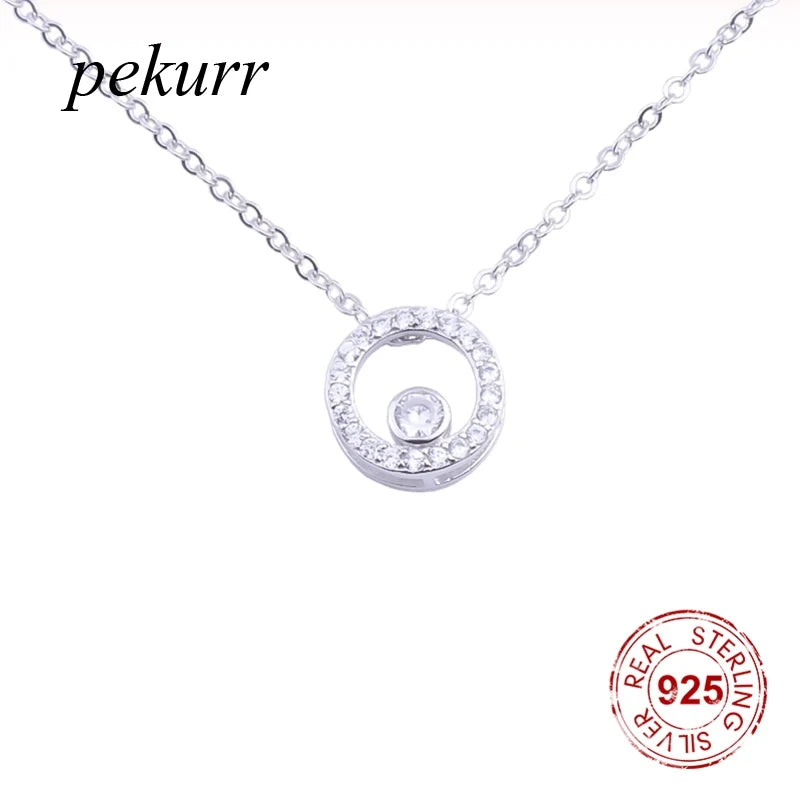 925 Silver Zircon Evil Eye Necklace for Women
