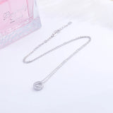 925 Silver Zircon Evil Eye Necklace for Women