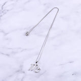 Sterling Silver Scorpio Zircon Necklace - Zodiac Sign Jewelry