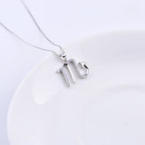 Sterling Silver Scorpio Zircon Necklace - Zodiac Sign Jewelry