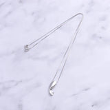Sterling Silver Whale Fish Necklace Dolphin Pendant Silver Chain Women Jewelry