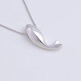 Sterling Silver Whale Fish Necklace Dolphin Pendant Silver Chain Women Jewelry