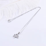 925 Silver Tree of Life Necklace Zircon Leaf Pendants Choker Jewelry