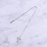 925 Silver Zircon Lace Wave Round Cross Pendants