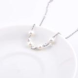 925 Silver Zircon Eye Pearl Bracelet For Women