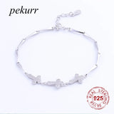 925 Silver CZ Cross Bracelet For Women, Fine Jewelry