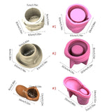 Cowboy Hat Flowerpot Mold DIY Clay Silicone Pen Holder Mould