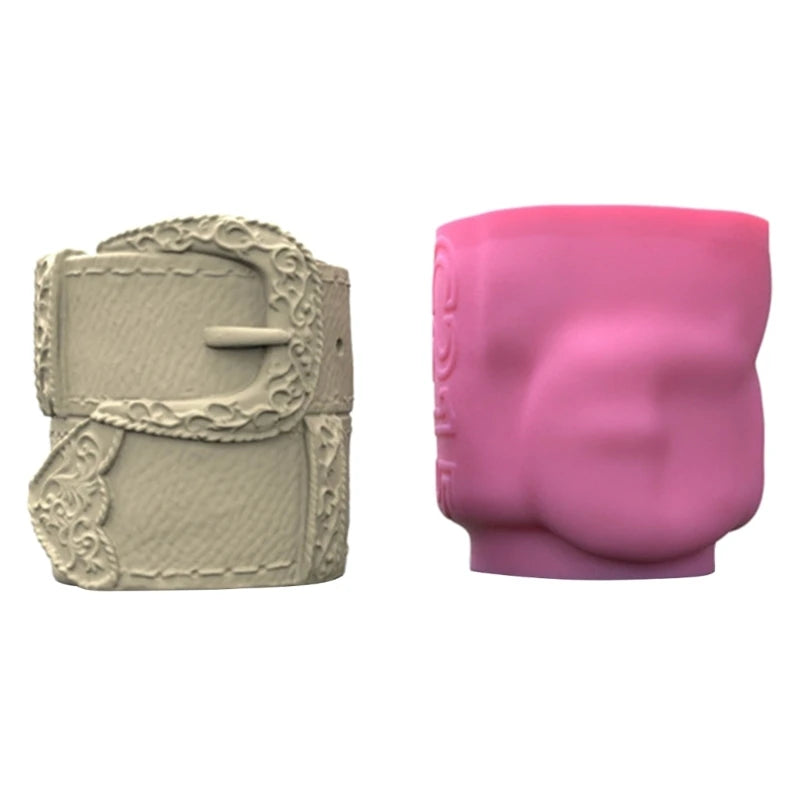 Cowboy Hat Flowerpot Mold DIY Clay Silicone Pen Holder Mould