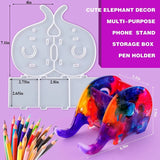 Elephant Shaped Resin Mold with Phone Stand