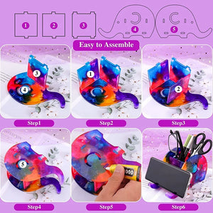 Elephant Shaped Resin Mold with Phone Stand