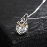 925 Sterling Silver Cat Pendant Necklace