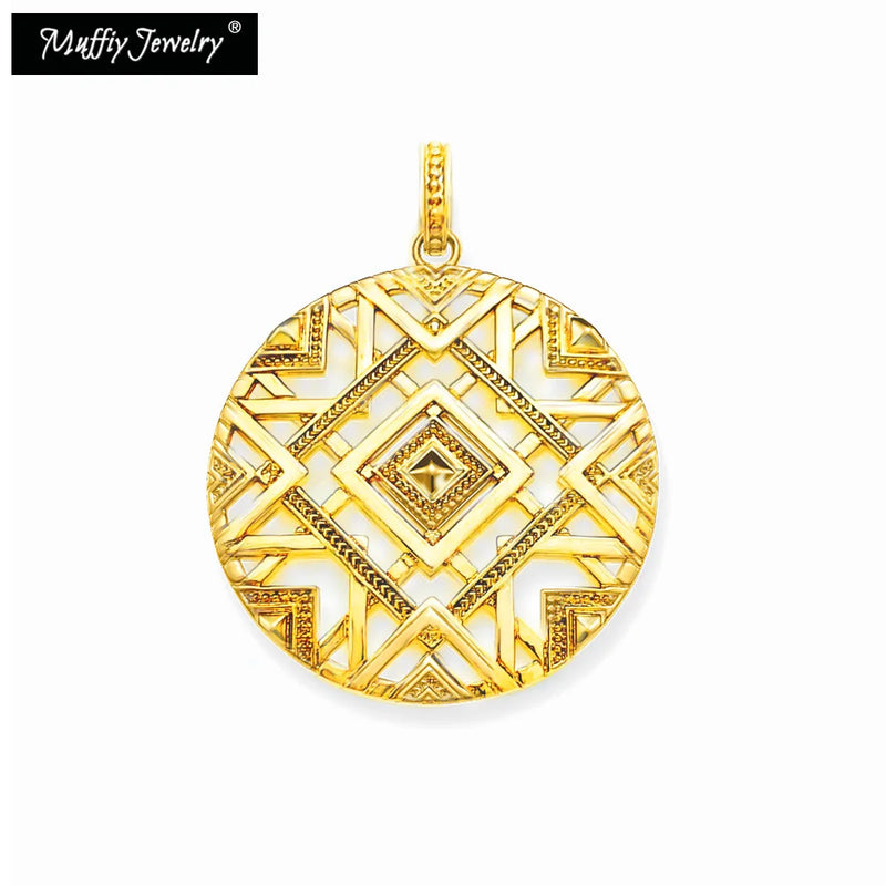 Golden Africa Ornaments in 925 Sterling Silver Fine Jewelry