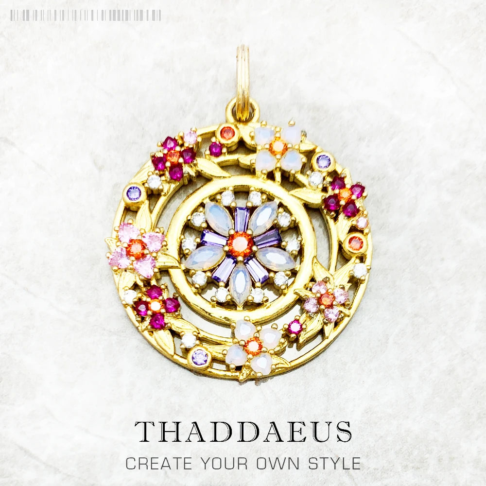 Flower Amulet Pendant 925 Sterling Silver Joy Gift