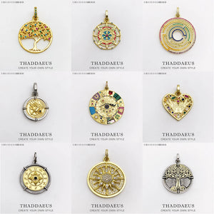 Magical Lucky Symbols Pendant Amulet Tree Sun Rainbow Heart Faith Hope