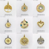 Magical Lucky Symbols Pendant Amulet Tree Sun Rainbow Heart Faith Hope