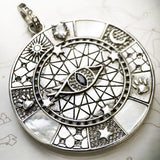 925 Silver Mystical Symbols Pendant Europe Accessorie