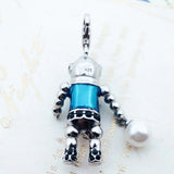 925 Silver Aquanaut Diver Aliens Pendant Jewelry Gift