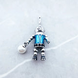 925 Silver Aquanaut Diver Aliens Pendant Jewelry Gift