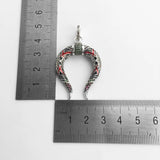 Dragon Horns 925 Silver Pendant Ethnic Jewelry Gift