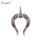Dragon Horns 925 Silver Pendant Ethnic Jewelry Gift