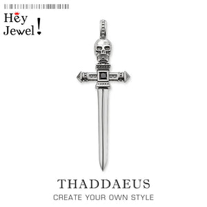 Skull Sword Heart Necklace Europe Style Bijoux Gift Women Men