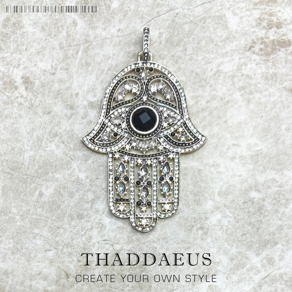 Hand of Fatima 925 Sterling Silver Pendant
