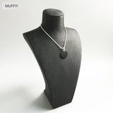 Hematite Disc 925 Sterling Silver Necklace Accessory for Men