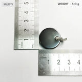 Hematite Disc 925 Sterling Silver Necklace Accessory for Men