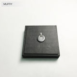 Hematite Disc 925 Sterling Silver Necklace Accessory for Men