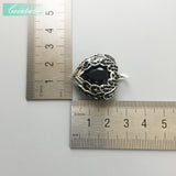 Winged Heart 925 Silver Pendant Vintage Gift Europe Key Chains Jewelry
