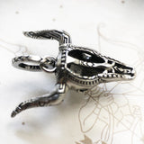 Blackened Bull Head Pendant 925 Sterling Silver Gift
