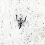 Bull Head Pendant 925 Sterling Silver Necklace Wild West Jewelry