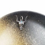 Bull Head Pendant 925 Sterling Silver Necklace Wild West Jewelry