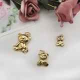 Cartoon Bear Pendant Necklace for Girls Women Men Collar Jewelry Gift