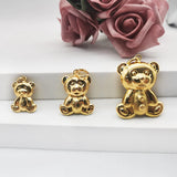 Cartoon Bear Pendant Necklace for Girls Women Men Collar Jewelry Gift