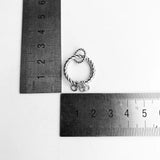 925 Sterling Silver Pendant Charm Carrier Cord Necklace