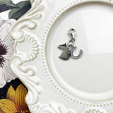 Horse & Horseshoe 925 Sterling Silver Charm for Bracelet Necklace