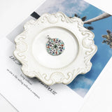 Colorful Amulet Pendant 925 Silver Zircon Europe Style Fine Jewelry
