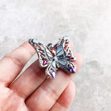 Colorful Butterfly Pendant 925 Sterling Silver Bohemia Gift For Women