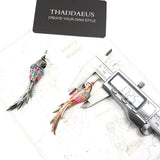 Colourful Parrot Summer 925 Sterling Silver Jewelry Bohemia Gift