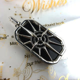 925 Silver Pendant Compass Star Winter Fine Jewelry Europe Style Dog Tag
