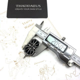 925 Silver Pendant Compass Star Winter Fine Jewelry Europe Style Dog Tag