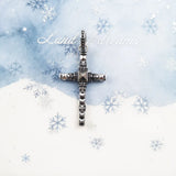 Skull Cross Necklace 925 Silver Fine Jewelry Vintage Gift