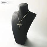 Ankh Cross of Life Pendant with Scarab 925 Sterling Silver Zirconia
