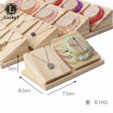 Wooden Jewelry Necklace Bracelet Organizer Rack