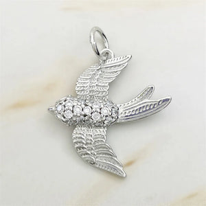 925 Silver Pendant Diver with Pearl Bull Dog Nurse Bee