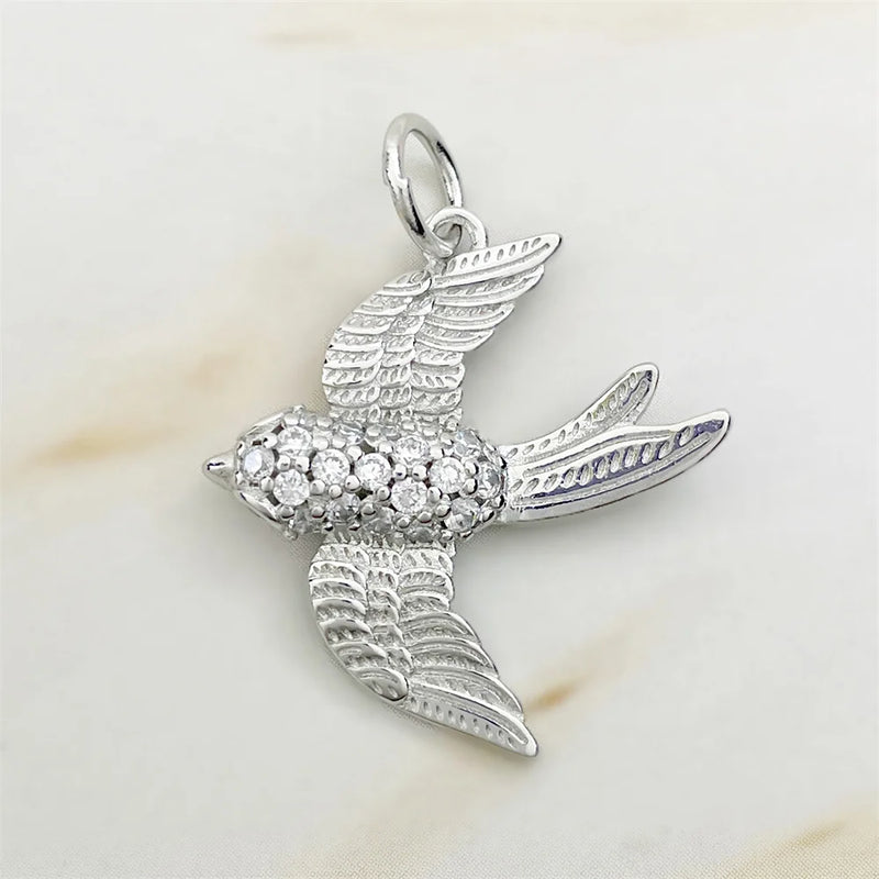 925 Silver Pendant Diver with Pearl Bull Dog Nurse Bee