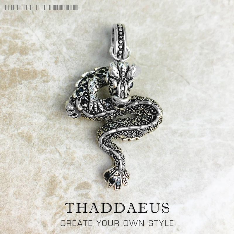 Dragon Pendant Jewelry 925 Sterling Silver Gift For Woman & Men