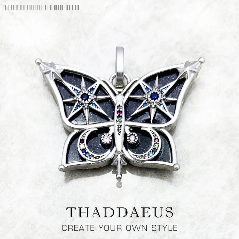 Dreamy Butterfly Silver Pendant Bohemia Jewelry Gift